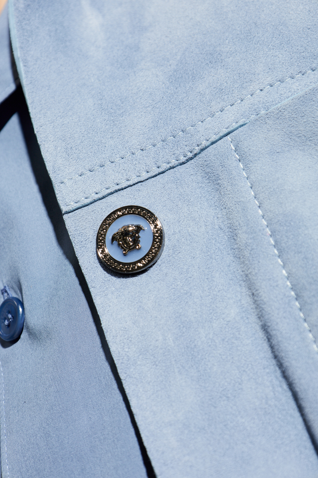 ジャケット VERSACE LIGHT-BLUE LEATHER BLAZER 20067098_50820240_600.jpg